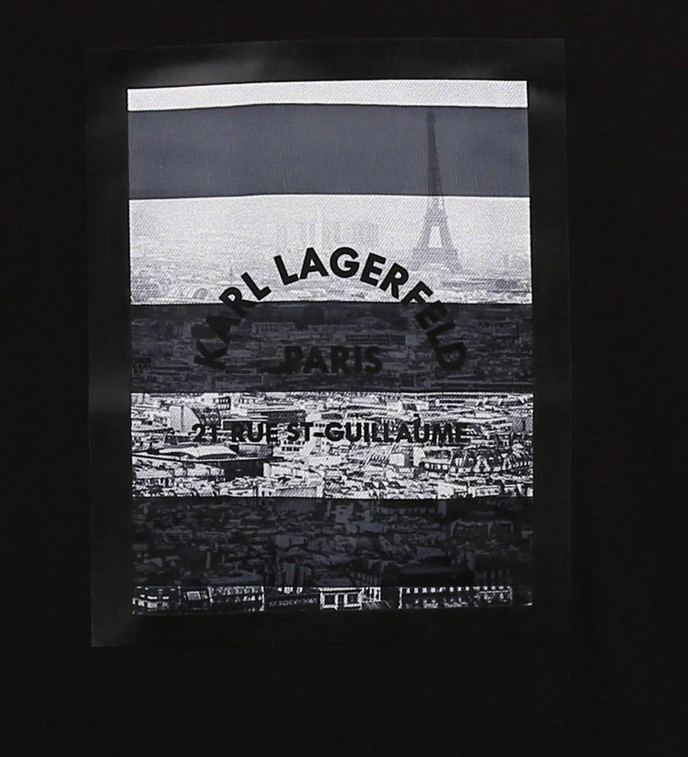 Karl Lagerfeld T-shirt - Digit Aesthetic - Sort m. Print