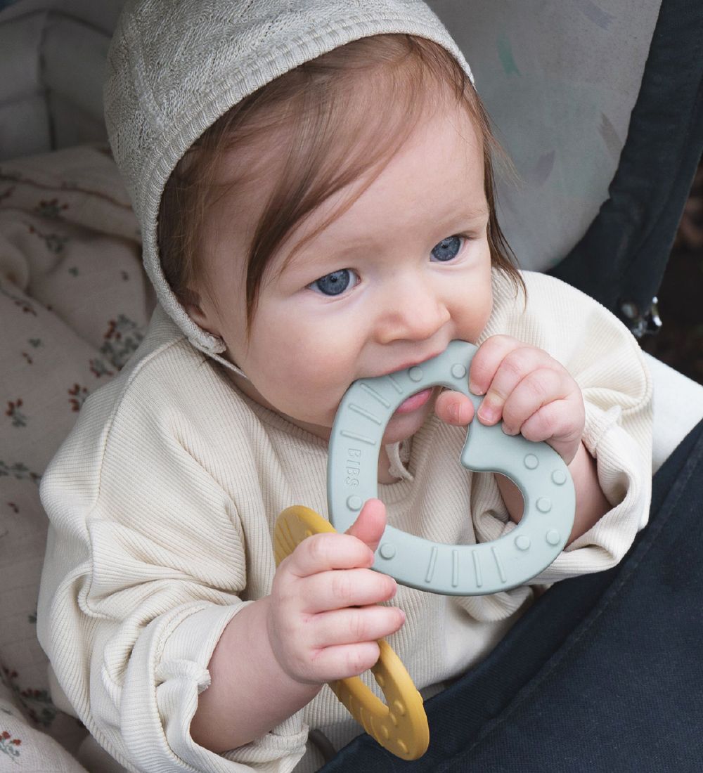 BIBS Bidering - Heart - Sage
