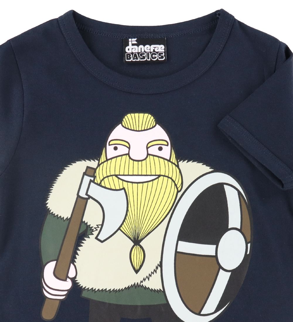 Danefæ T-shirt - Basic - Navy m. Harald