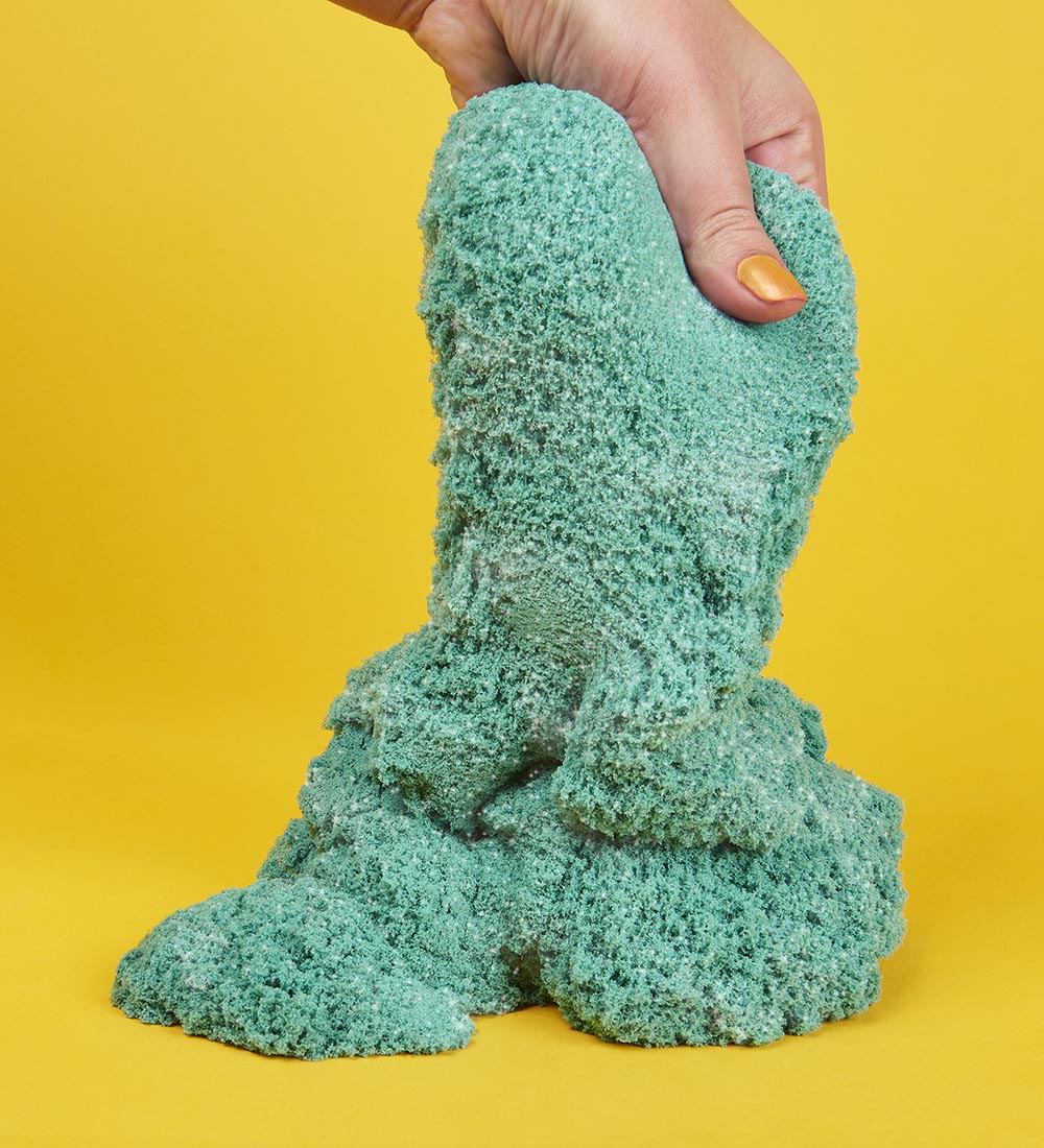 Kinetic Sand Strandsand - 900 gram - Twinkly Teal Glitter