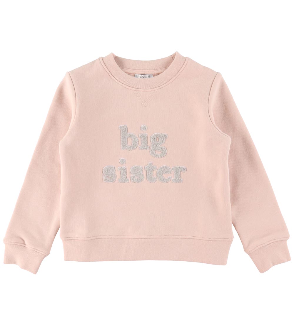 Livly Sweatshirt - Sibling - Light Mauve m. Big Sister