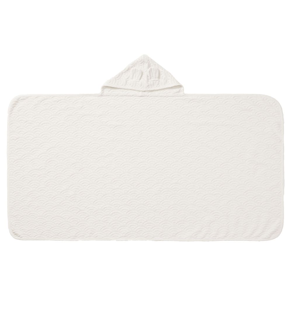 Cam Cam Babyhåndklæde - 70x130 cm - Off-White m. Ører