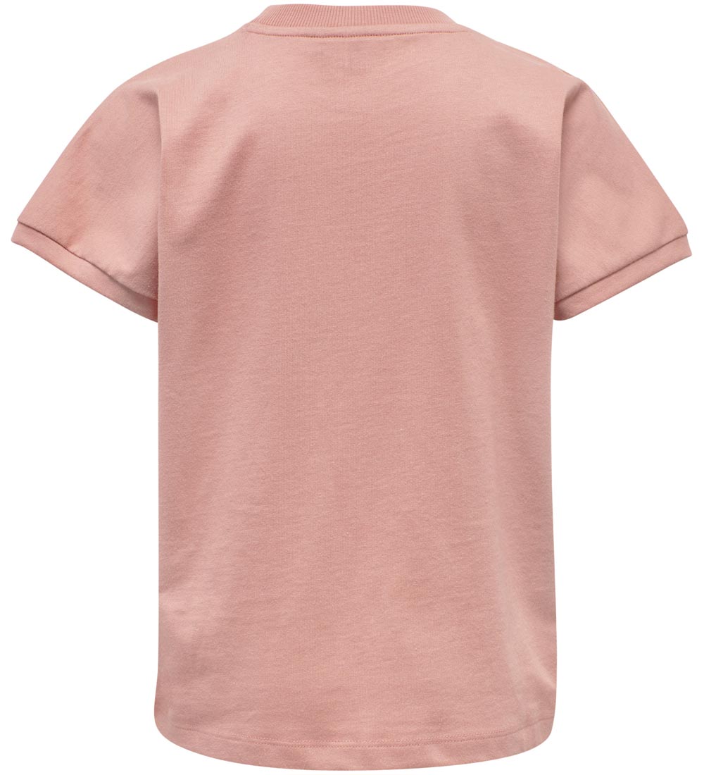 Hummel T-shirt - hmlAtlantis - Rosa m. Print