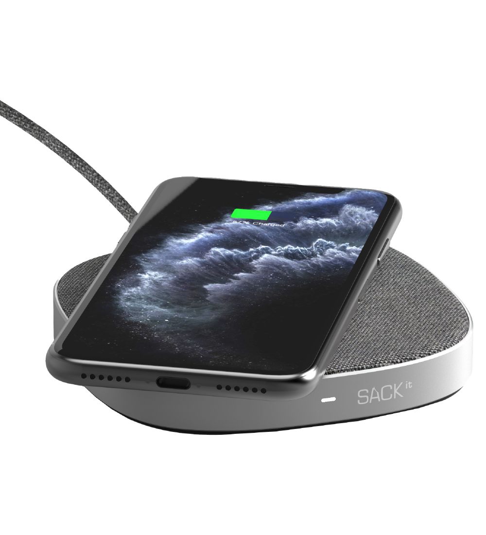 SACKit Oplader - CHARGEit Dock - Wireless - Grå
