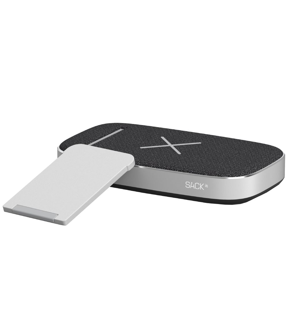 SACKit Oplader/Powerbank - CHARGEit - Wireless - Sort - 6.000mAh