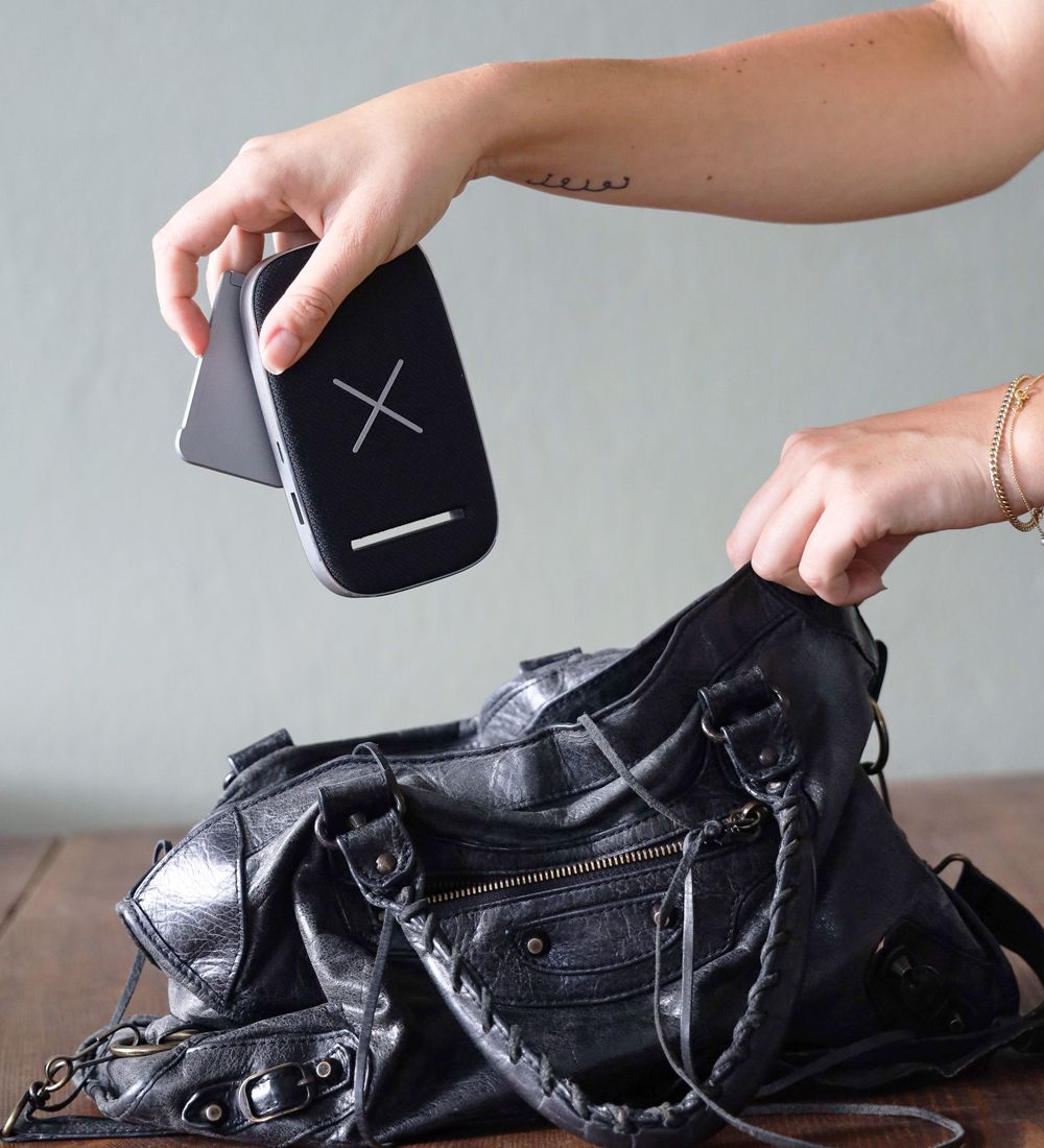 SACKit Oplader/Powerbank - CHARGEit - Wireless - Sort - 6.000mAh