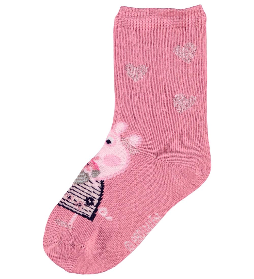Name It Strømper - NmfPeppapig - 3-pak - Desert Sand