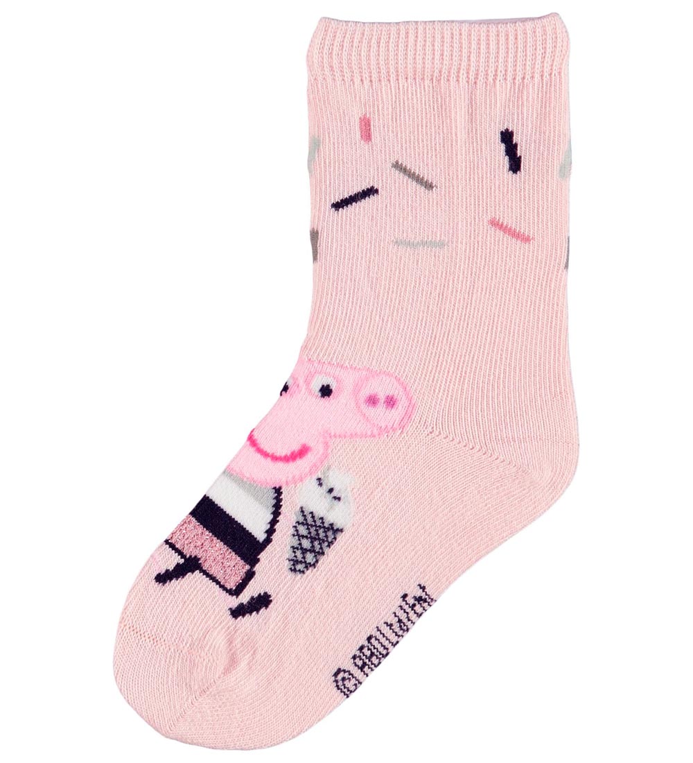 Name It Strømper - NmfPeppapig - 3-pak - Desert Sand