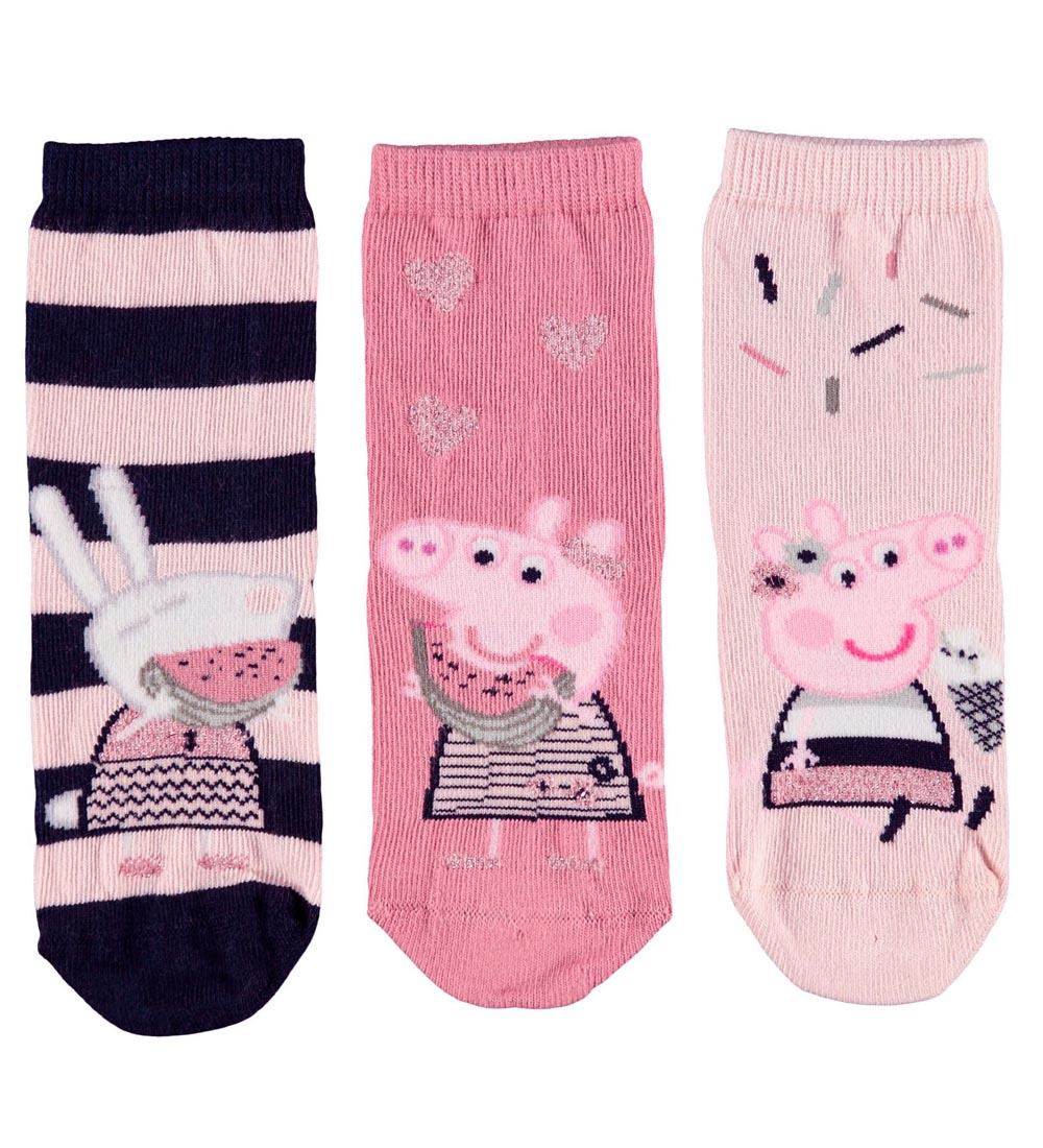 Name It Strømper - NmfPeppapig - 3-pak - Desert Sand