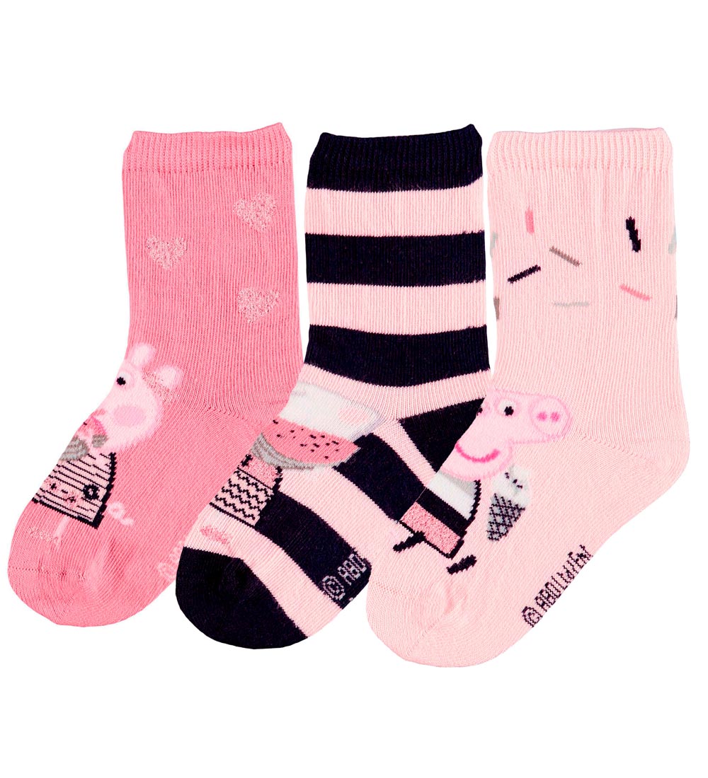 Name It Strømper - NmfPeppapig - 3-pak - Desert Sand