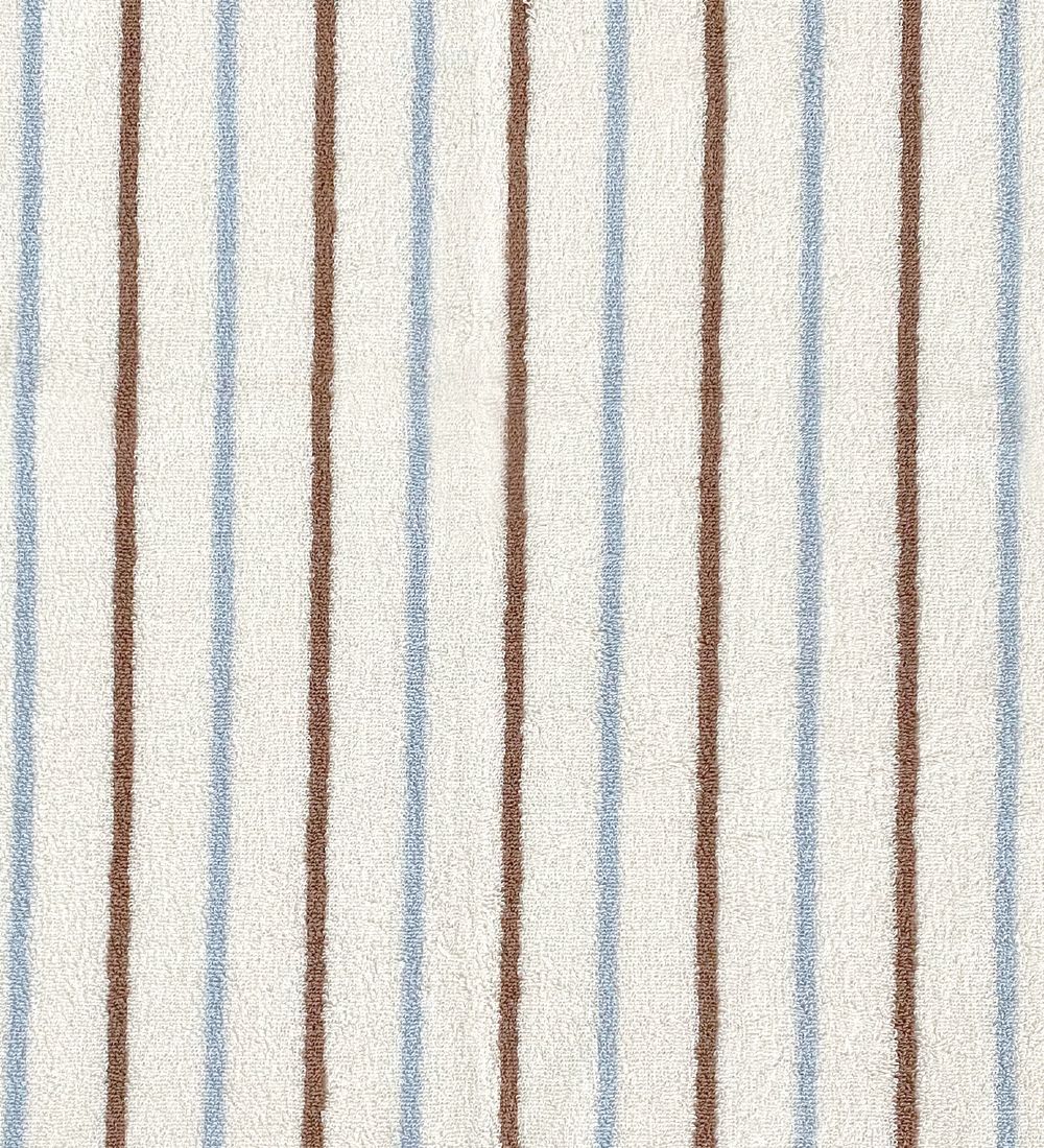 OYOY Babyhåndklæde - 100x100 cm - Raita - Karamel/Ice Blue