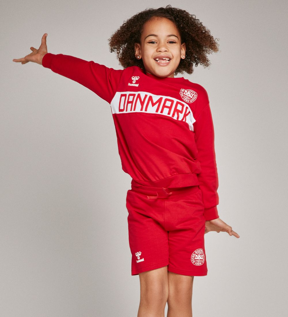 Hummel Sweatshirt - DBU - hmlJubel - Rød m. Logo