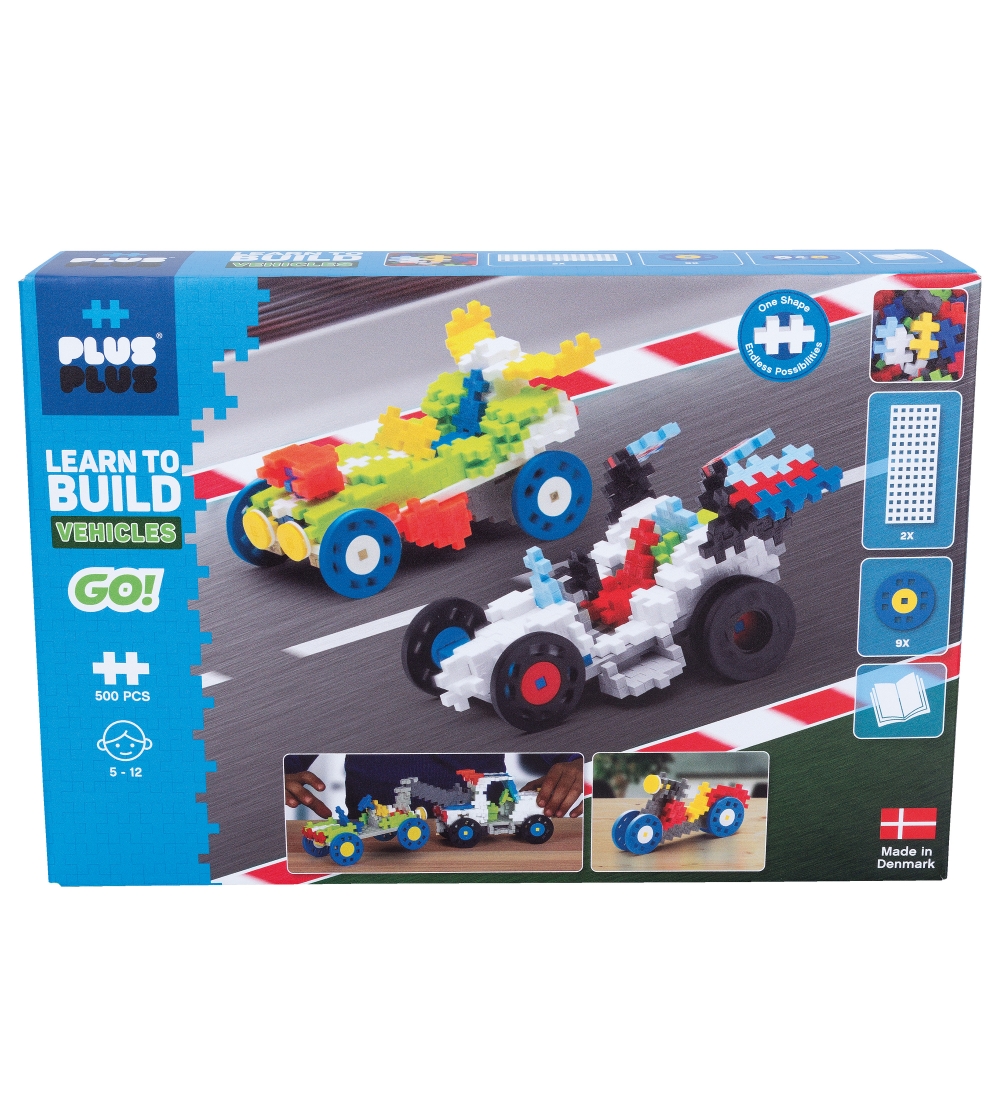 Plus-Plus Learn to Build Go! - 500 stk. - Vehicles