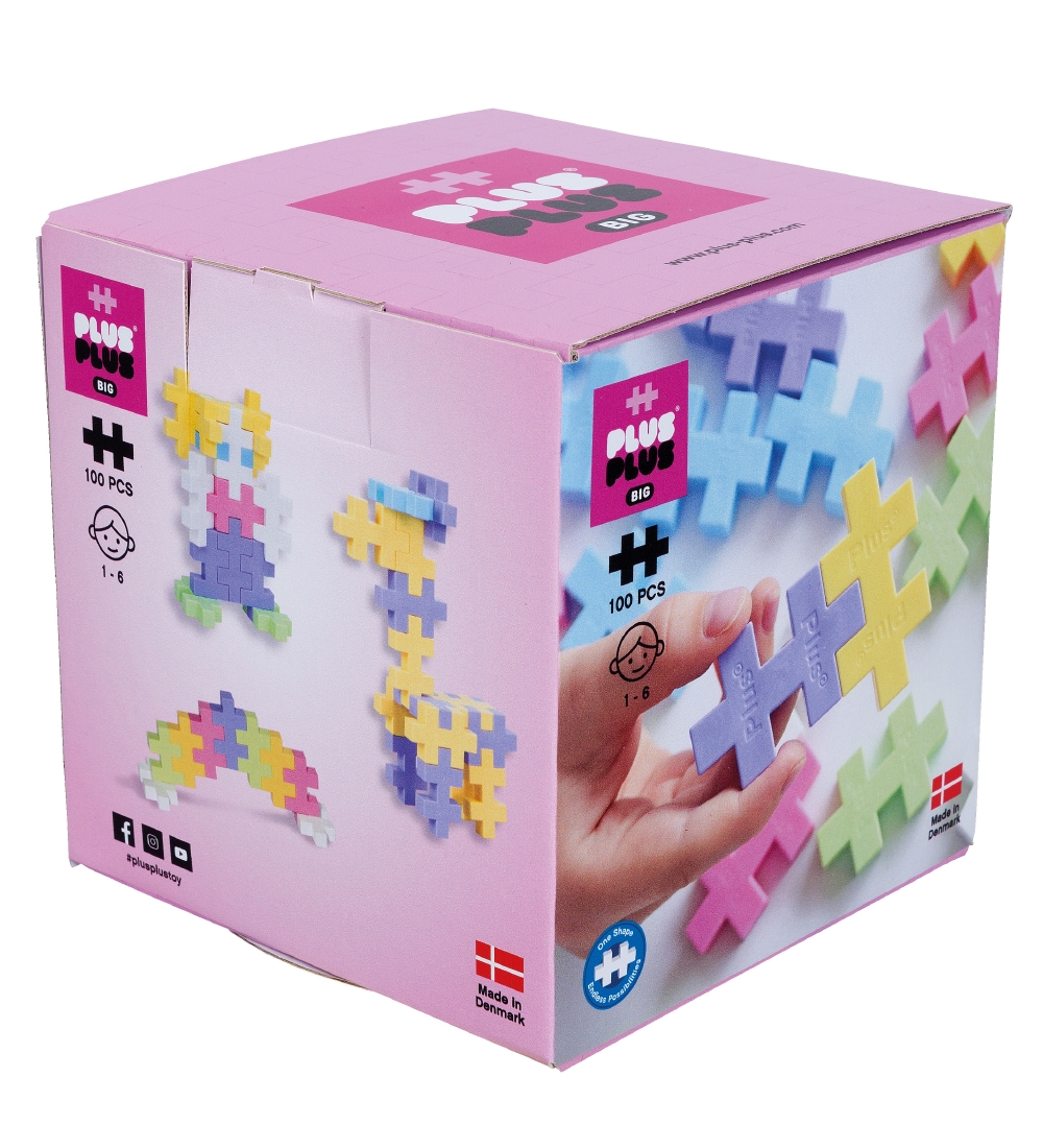 Plus-Plus Big - 100 stk. - Pastel Mix