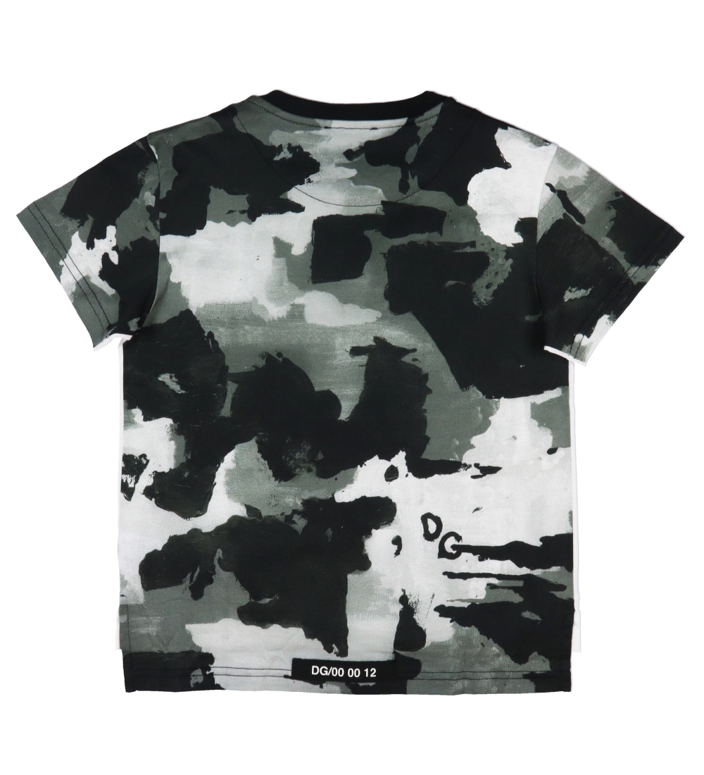 Dolce & Gabbana T-shirt - Hvid/Grå Camouflage