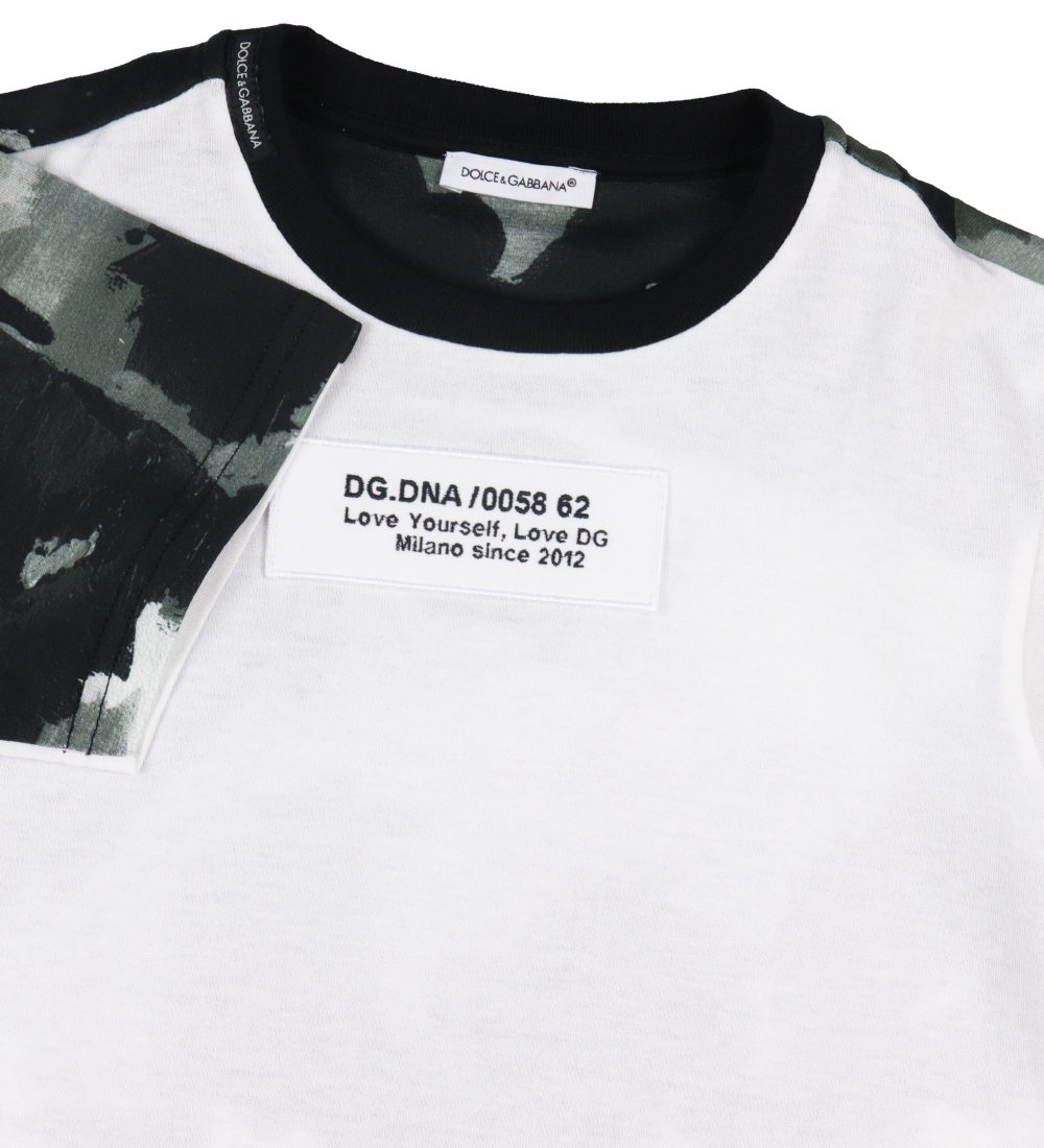 Dolce & Gabbana T-shirt - Hvid/Grå Camouflage