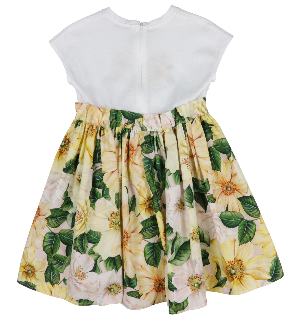 Dolce & Gabbana Kjole - Gul m. Blomster