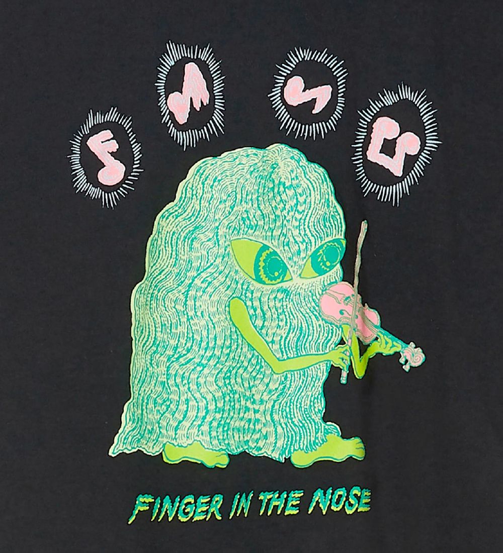Finger In The Nose T-shirt - King - Ash Black Violin