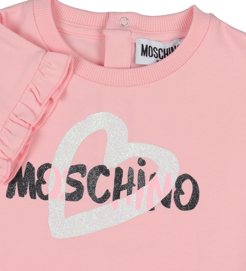 Moschino T-shirt - Lyserød m. Logo