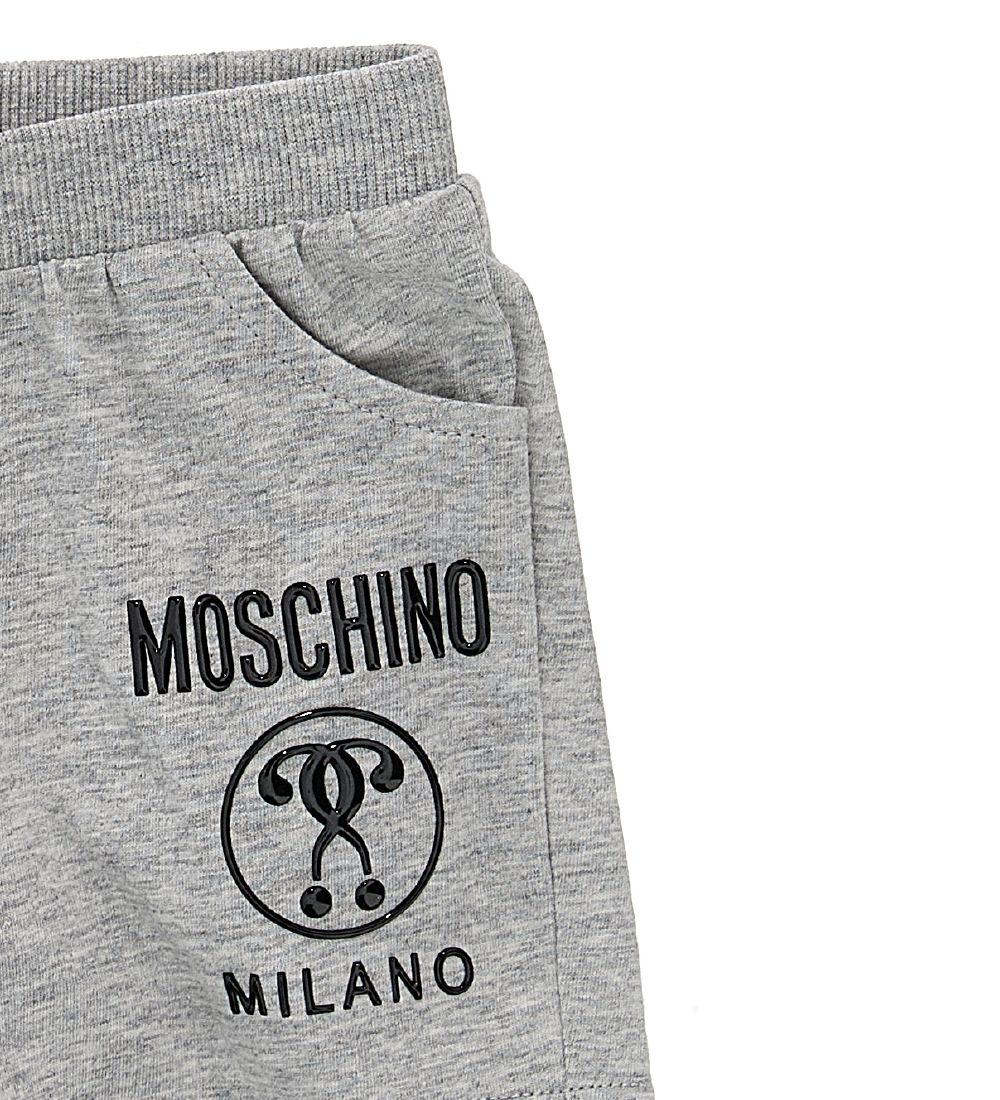 Moschino Sæt - T-shirt/Shorts - Hvid/Gråmeleret