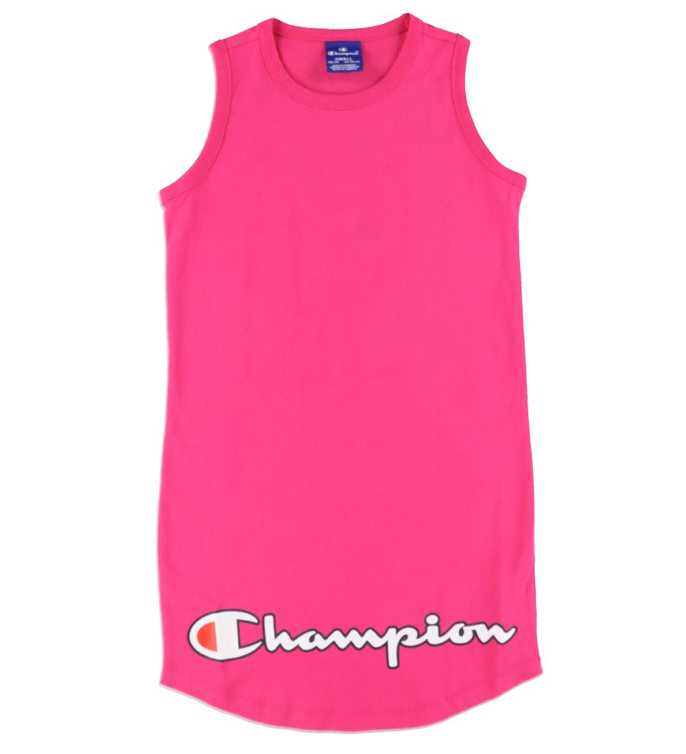 Champion Kjole - Pink m. Logo