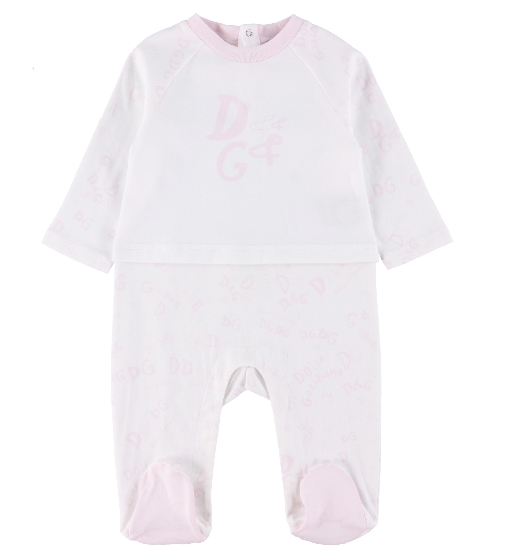 Dolce & Gabbana Gaveæske - Heldragt/Savlesmæk/Hue - Hvid/Rosa