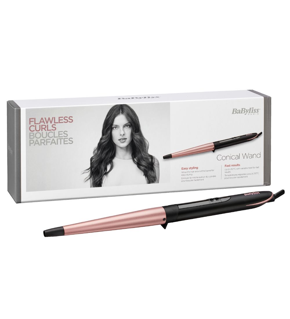BaByliss Krøllejern - Konisk - Rose Quartz