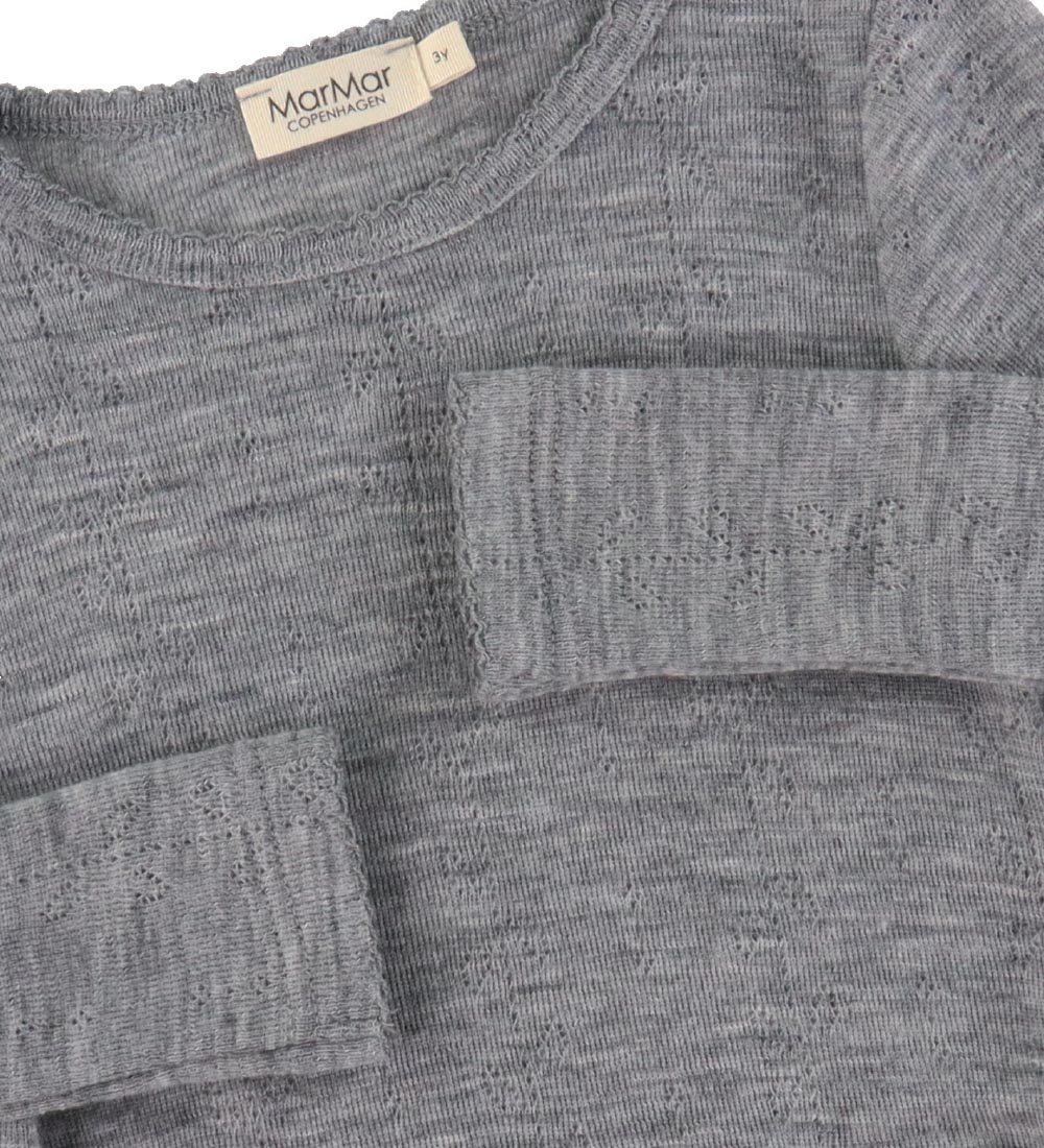 MarMar Bluse - Tamra - Uld - Grey Melange