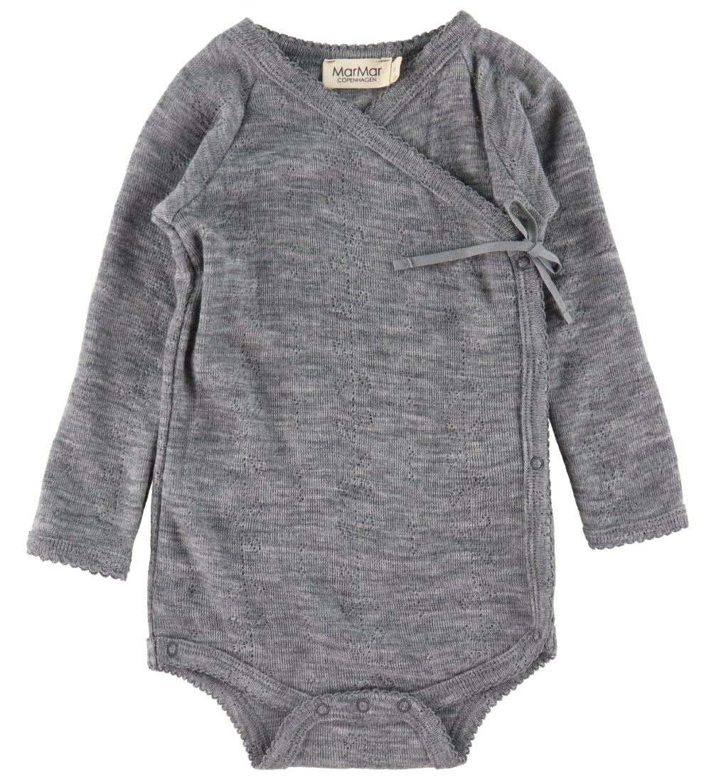 MarMar Slå-om Body l/æ - Belita - Uld - Grey Melange