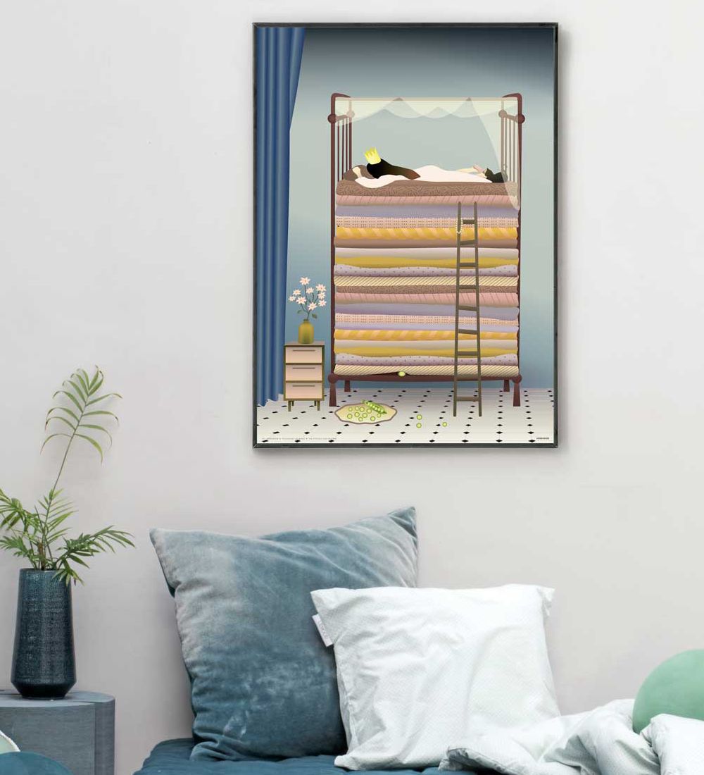 Vissevasse Plakat - 30x40 - The Princess And The Pea