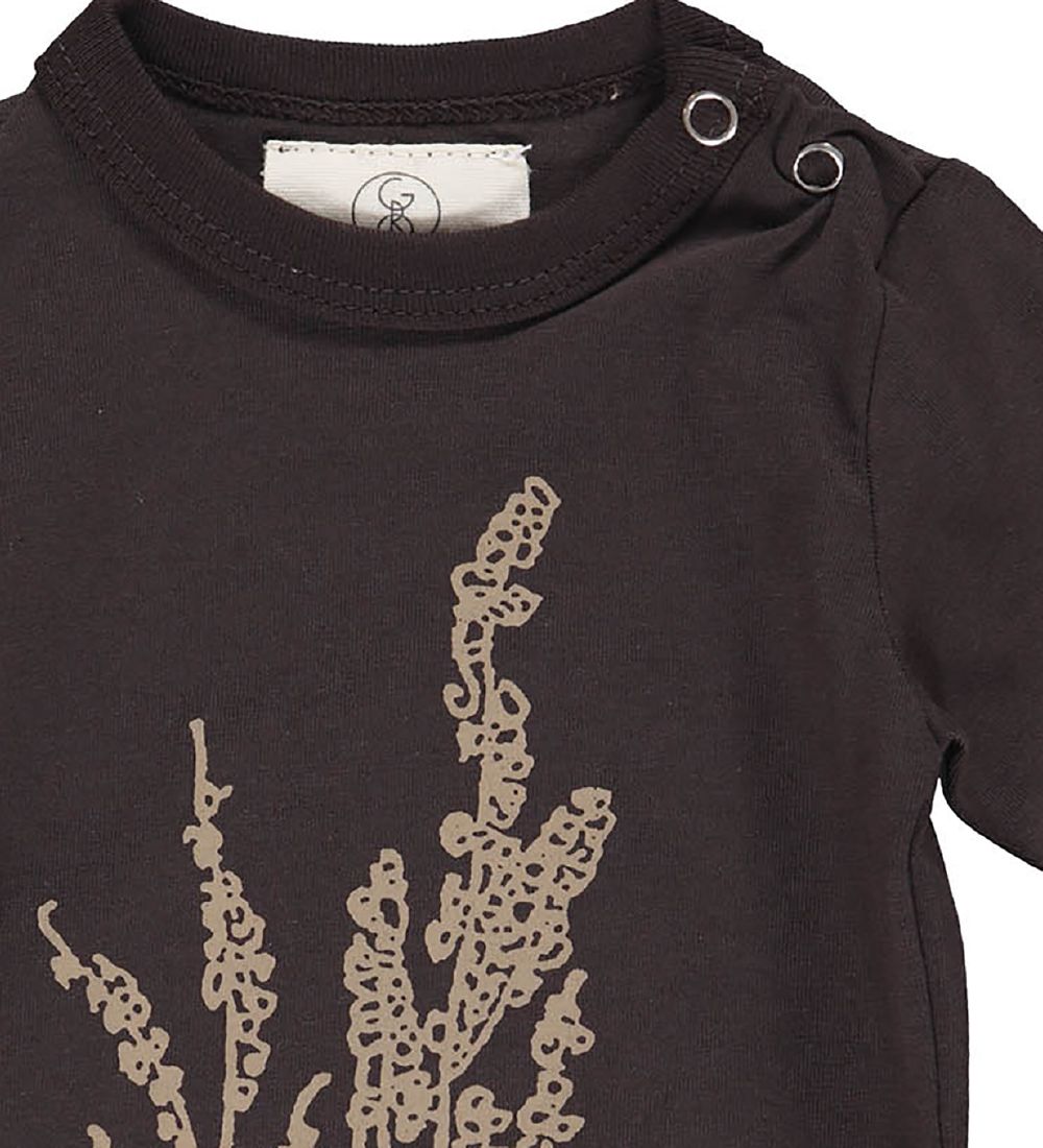 Gro Body k/æ - 3/4 - Idun - Black Brown m. Print