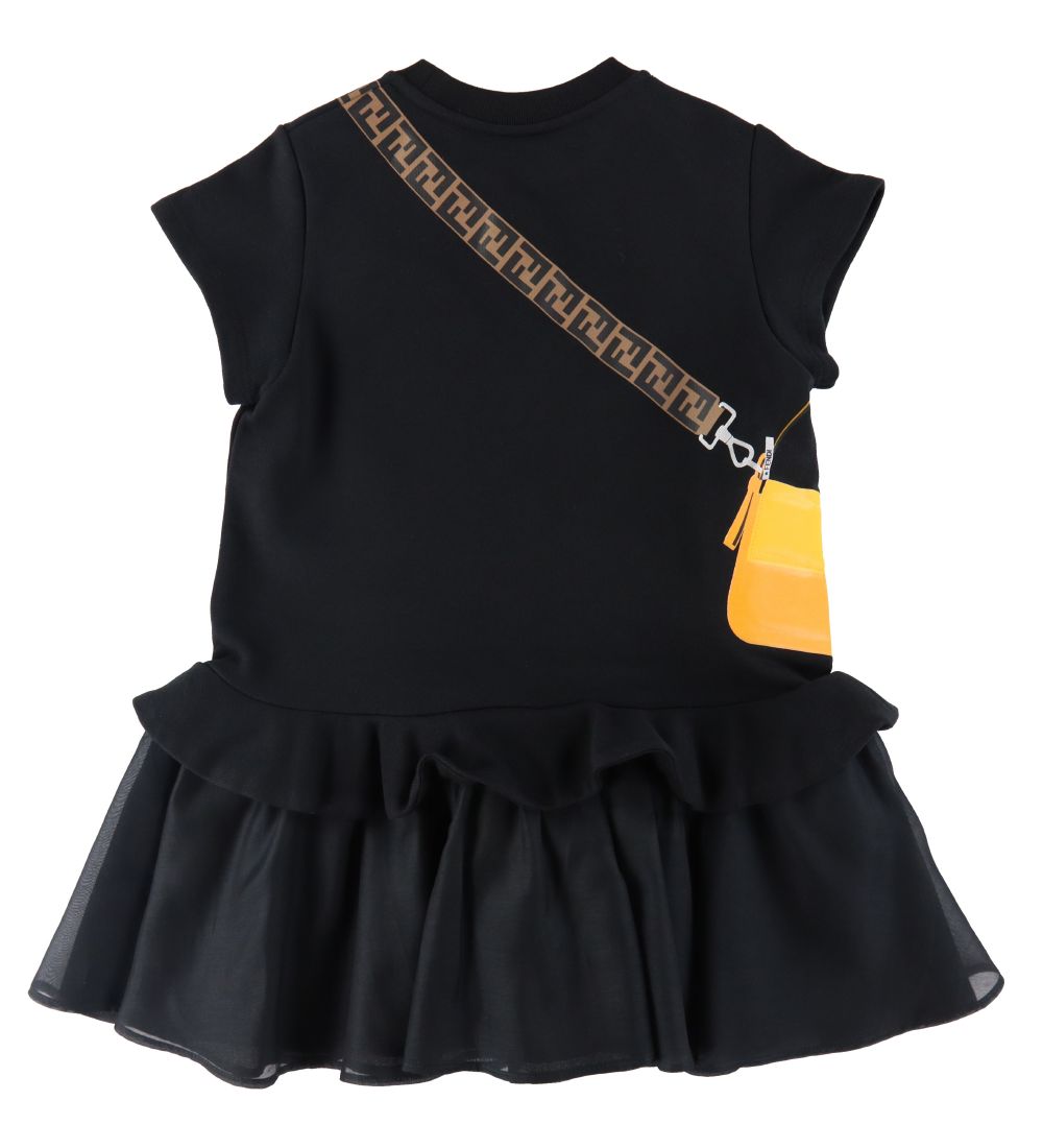 Fendi Kjole - Sort m. Print