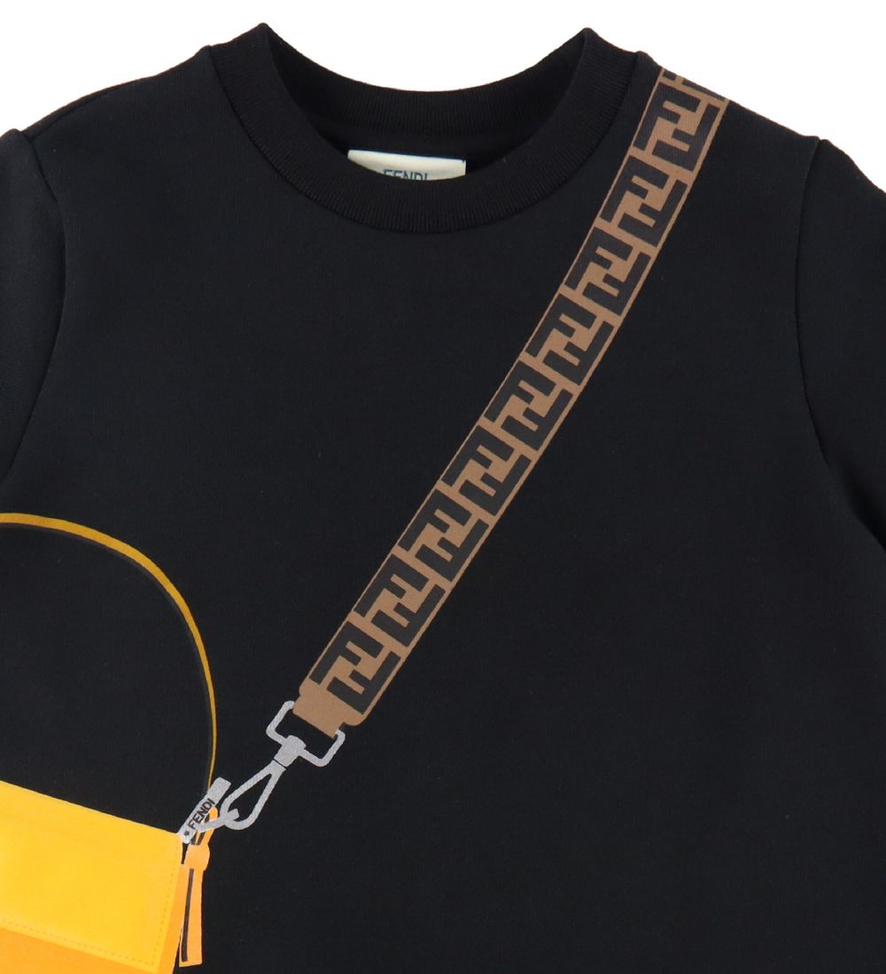 Fendi Kjole - Sort m. Print