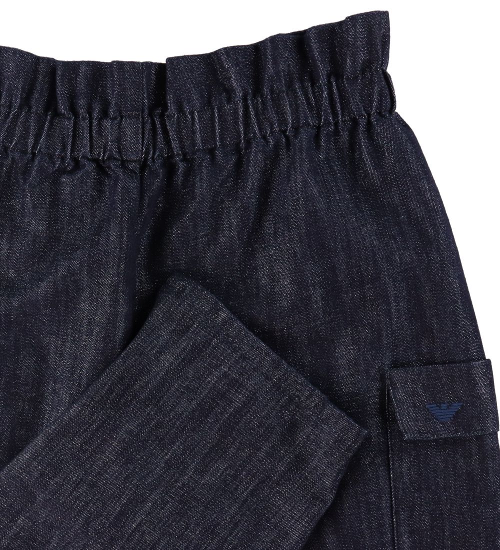 Emporio Armani Bukser - Mørkeblå m. Glimmer