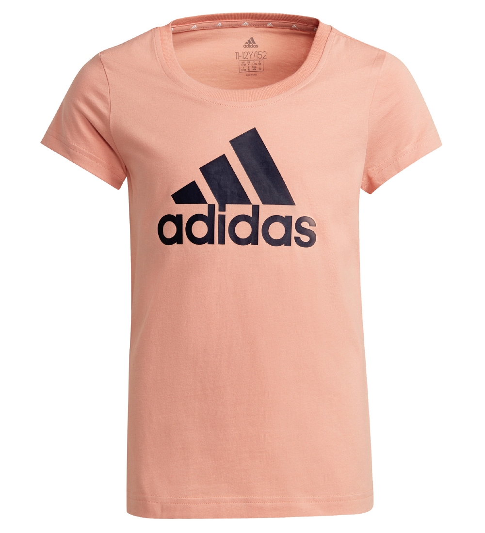 adidas Performance T-shirt - Rosa m. Sort