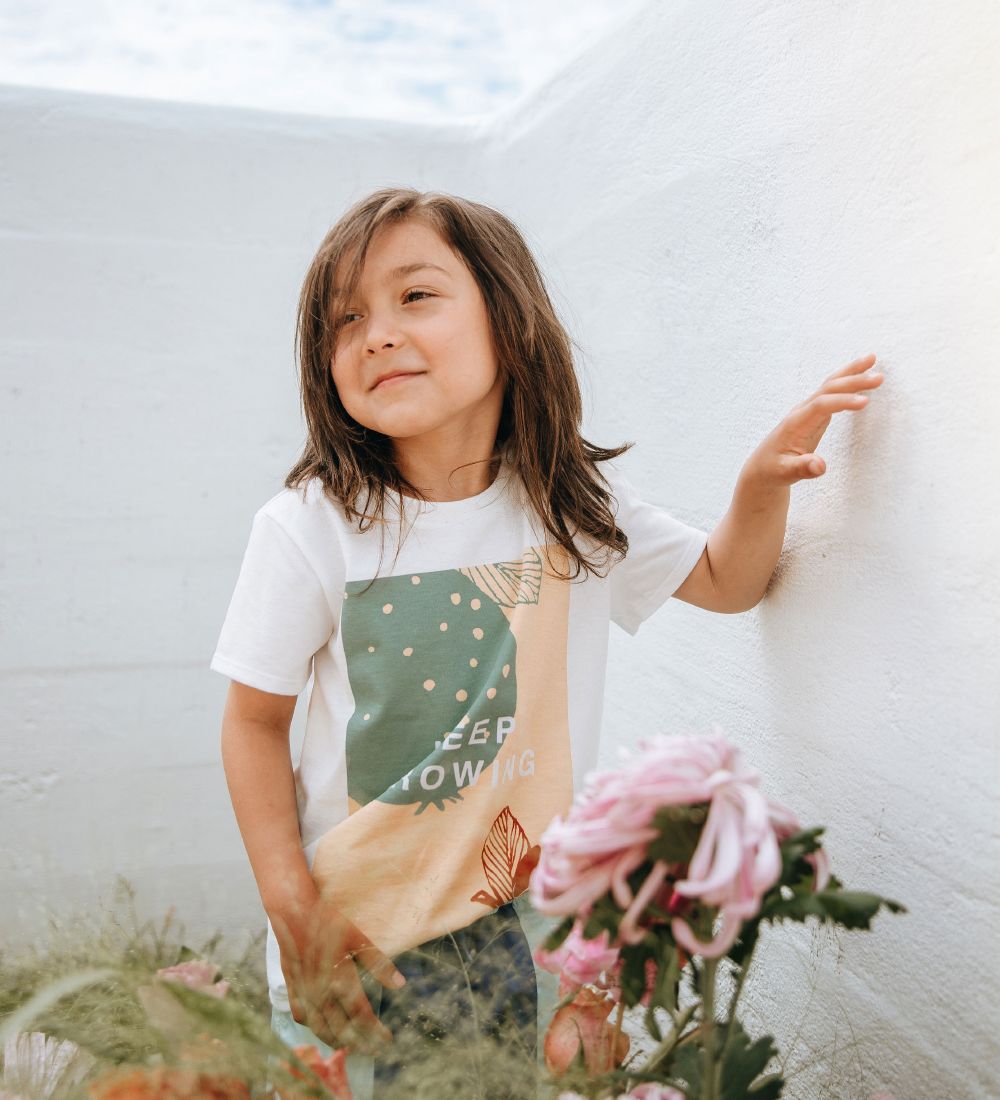 Soft Gallery T-shirt - Bass - Snow White m. Print