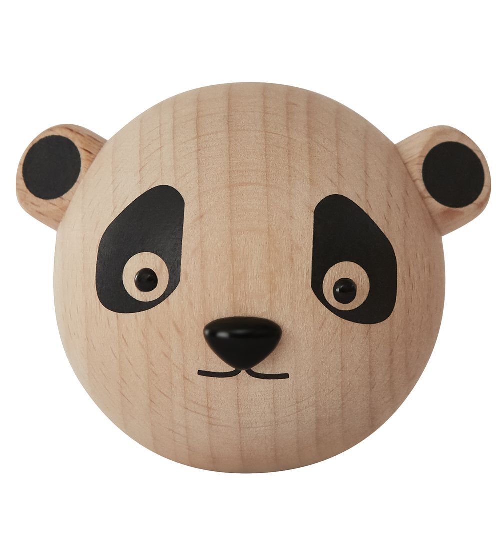 OYOY Knage - 4x4x4 cm - Mini - Panda - Natur