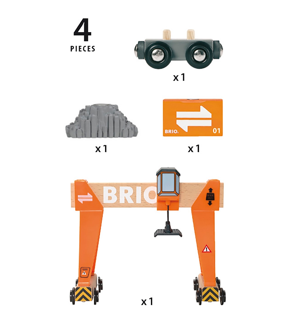 BRIO Kranbane - 4 dele 33732