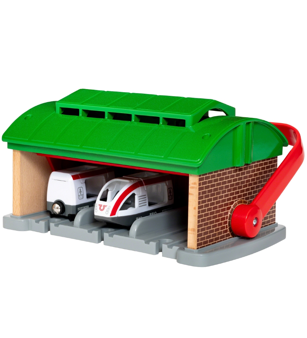 BRIO World Tog Garage m. Håndtag - 3 dele 33474