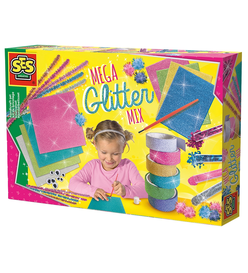 SES Creative - Mega Glitter Håndarbejdssæt