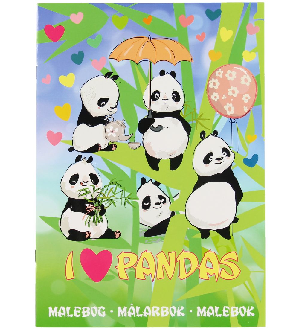 Karrusel Forlag Malebog - I Love Pandas