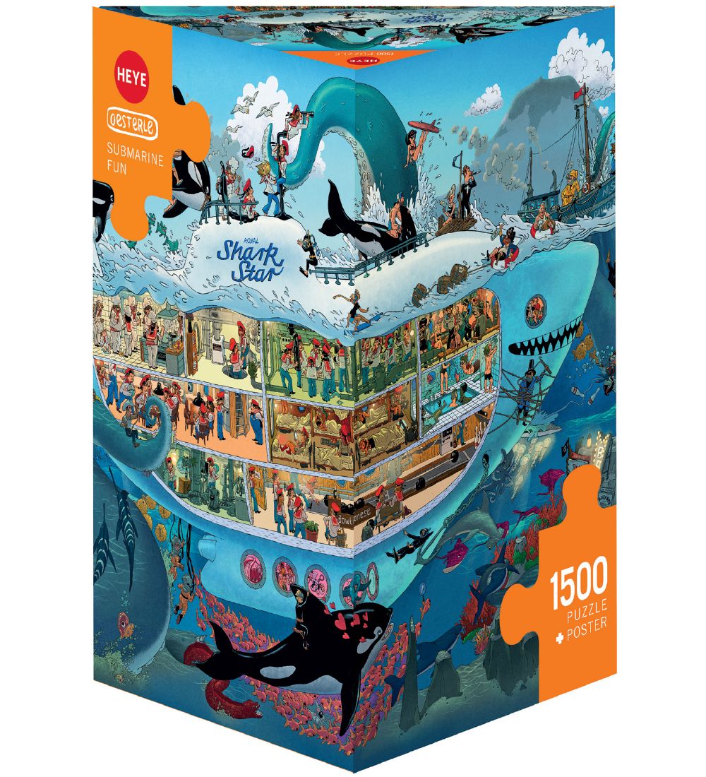 Heye Puzzle Puslespil - Submarine Fun - 1500 Brikker