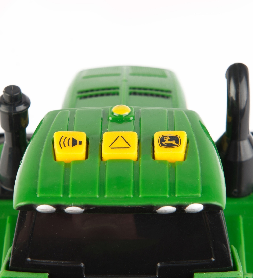 John Deere Traktor m. Lys/Lyd - Gul/Grøn