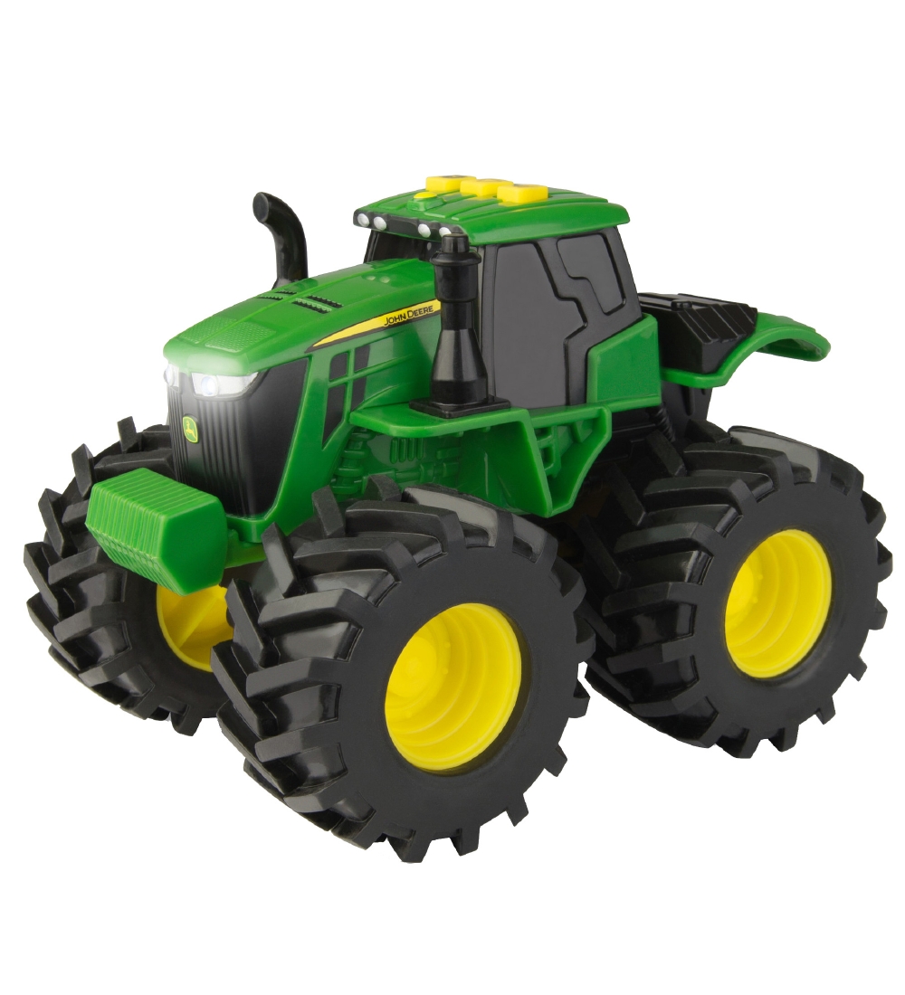 John Deere Traktor m. Lys/Lyd - Gul/Grn