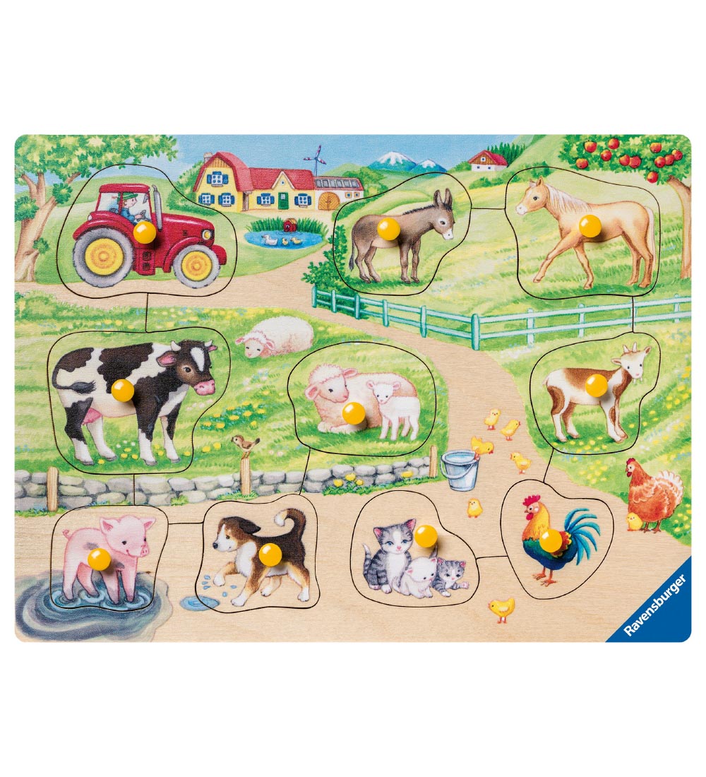 Ravensburger Træ Puslespil - My First - Bondegård