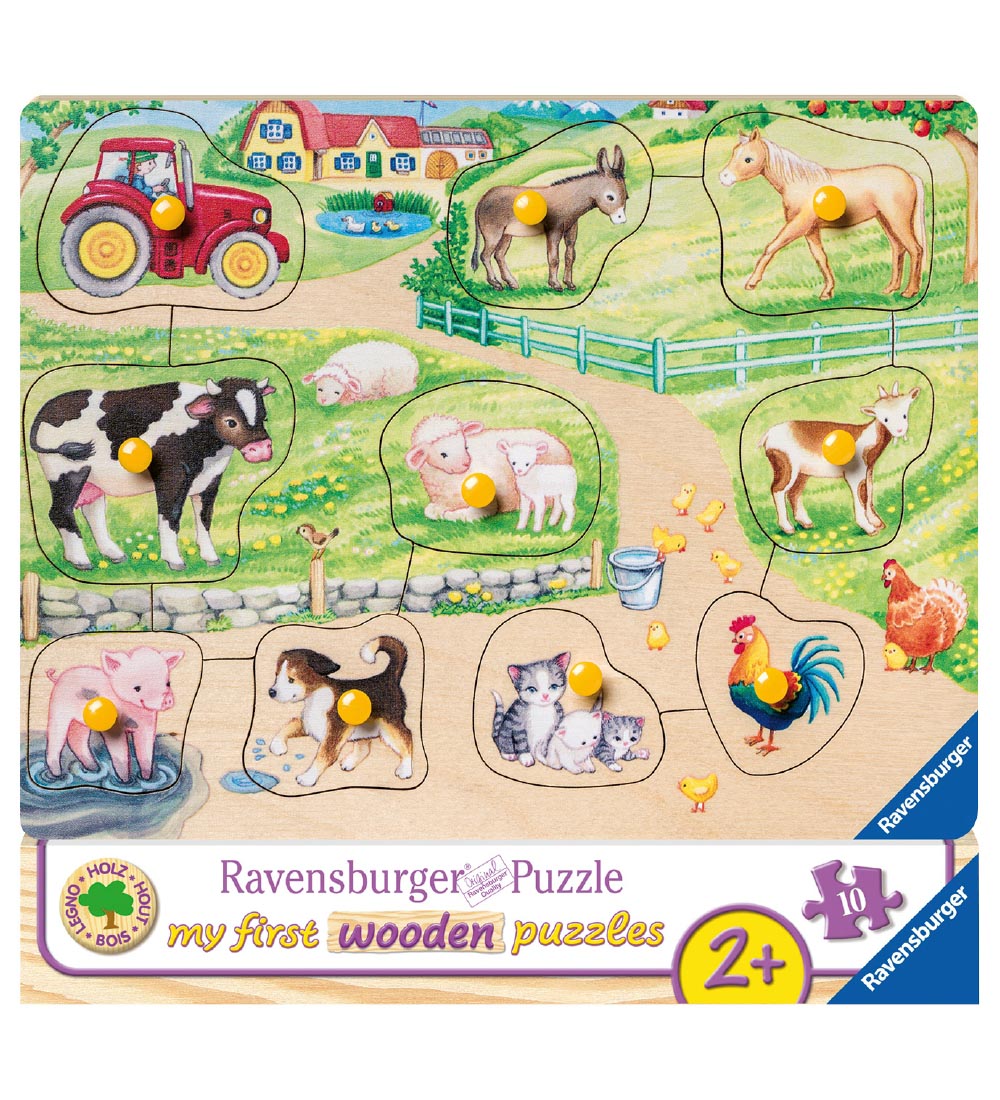 Ravensburger Træ Puslespil - My First - Bondegård