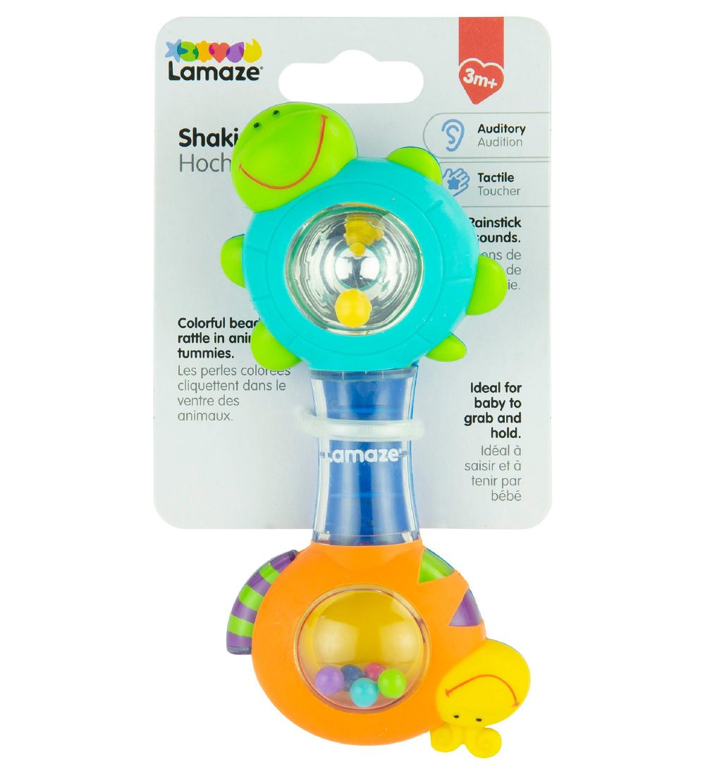 Lamaze Rangle - Shaking Shell - Blå/Orange