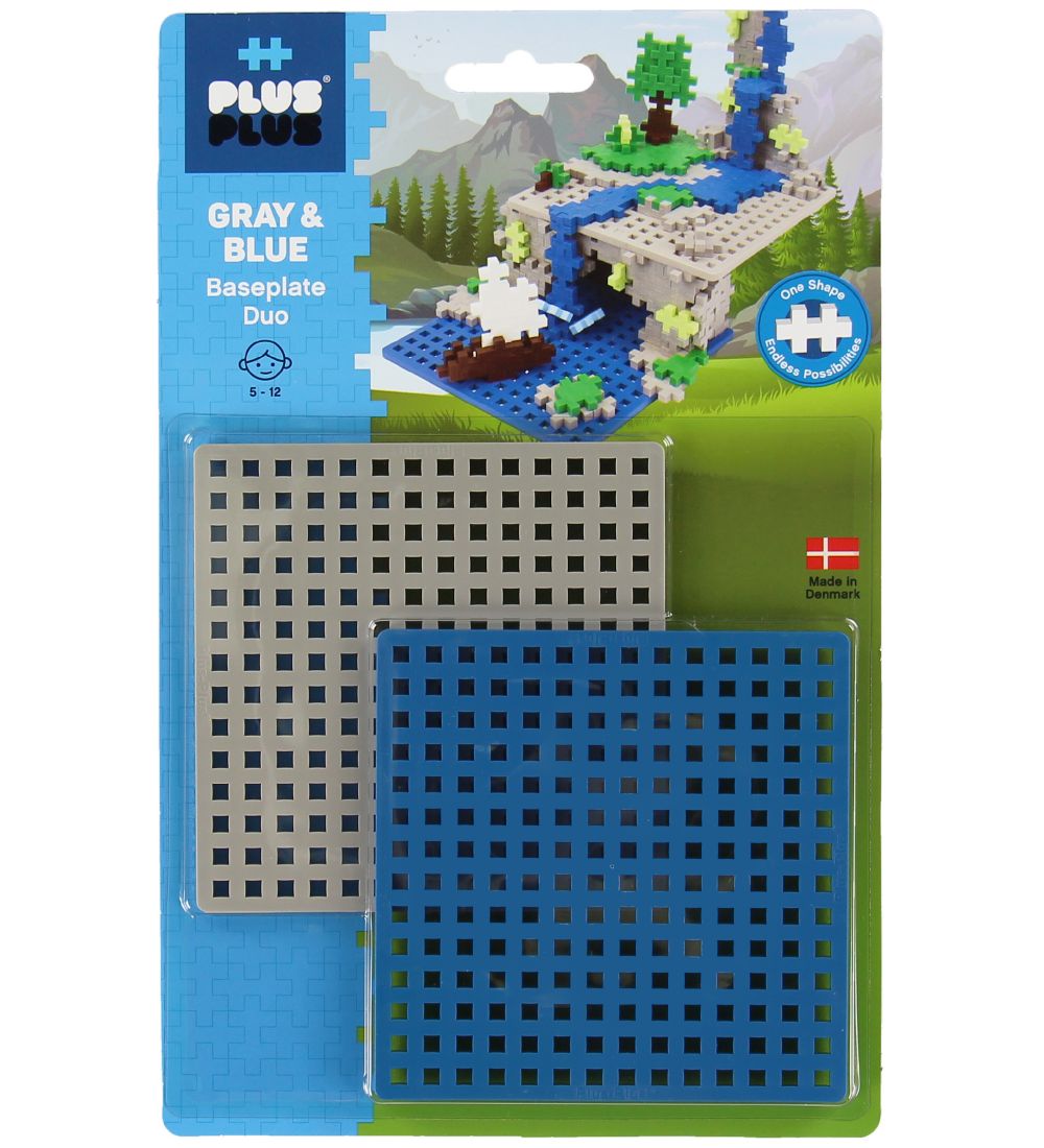 Plus-Plus Baseplate Duo - Bl/Gr