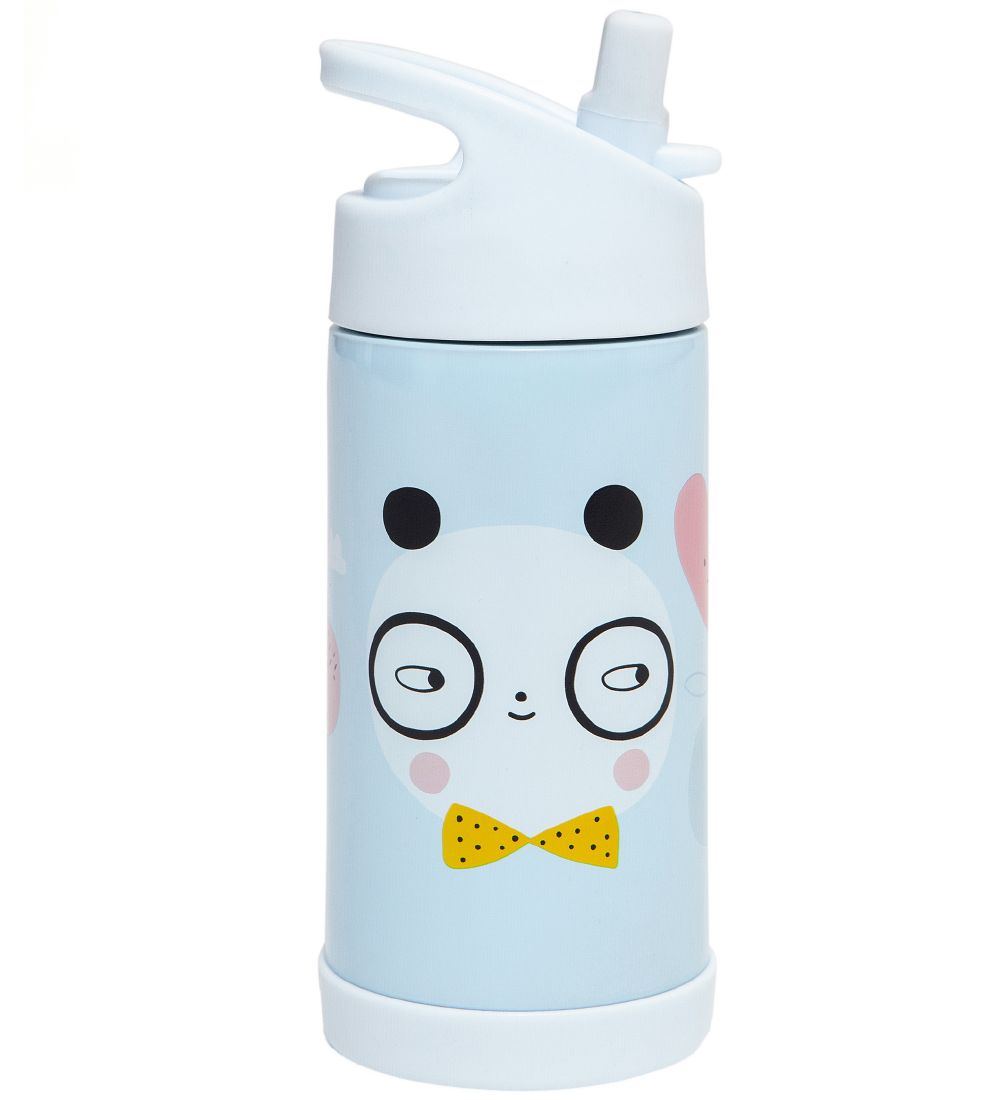 Petit Monkey Termoflaske m. Sugerr - 350 ml - Panda Love - Bl
