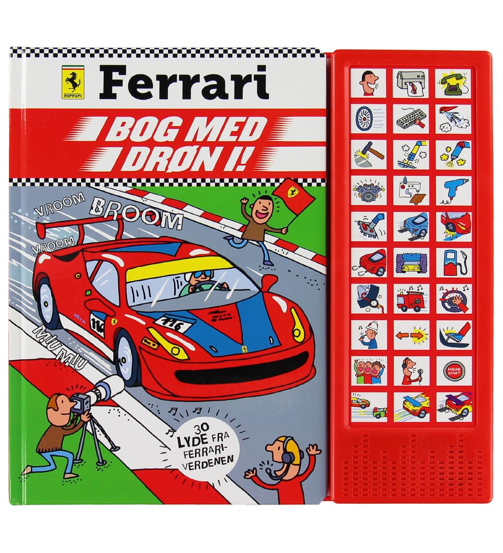 Karrusel Forlag Lydbog - Ferrari m. 30 Lydknapper - Dansk